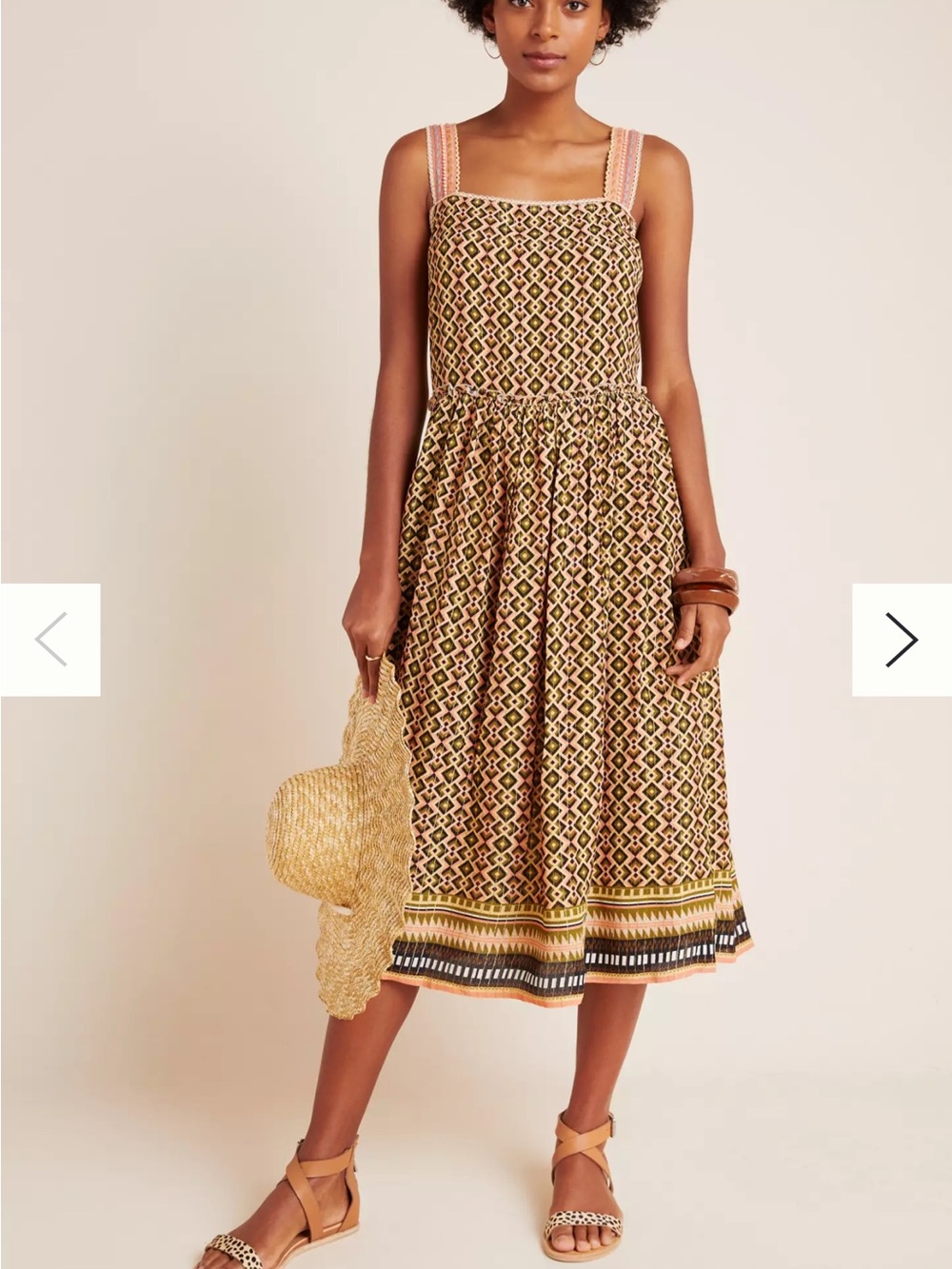 Conditions Apply metallic print dress